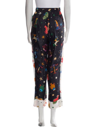 Farm Rio Printed Beaded Accents Sweatpants