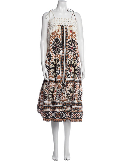 Farm Rio Printed Midi Length Dress