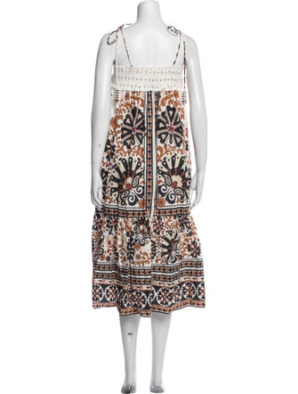 Farm Rio Printed Midi Length Dress
