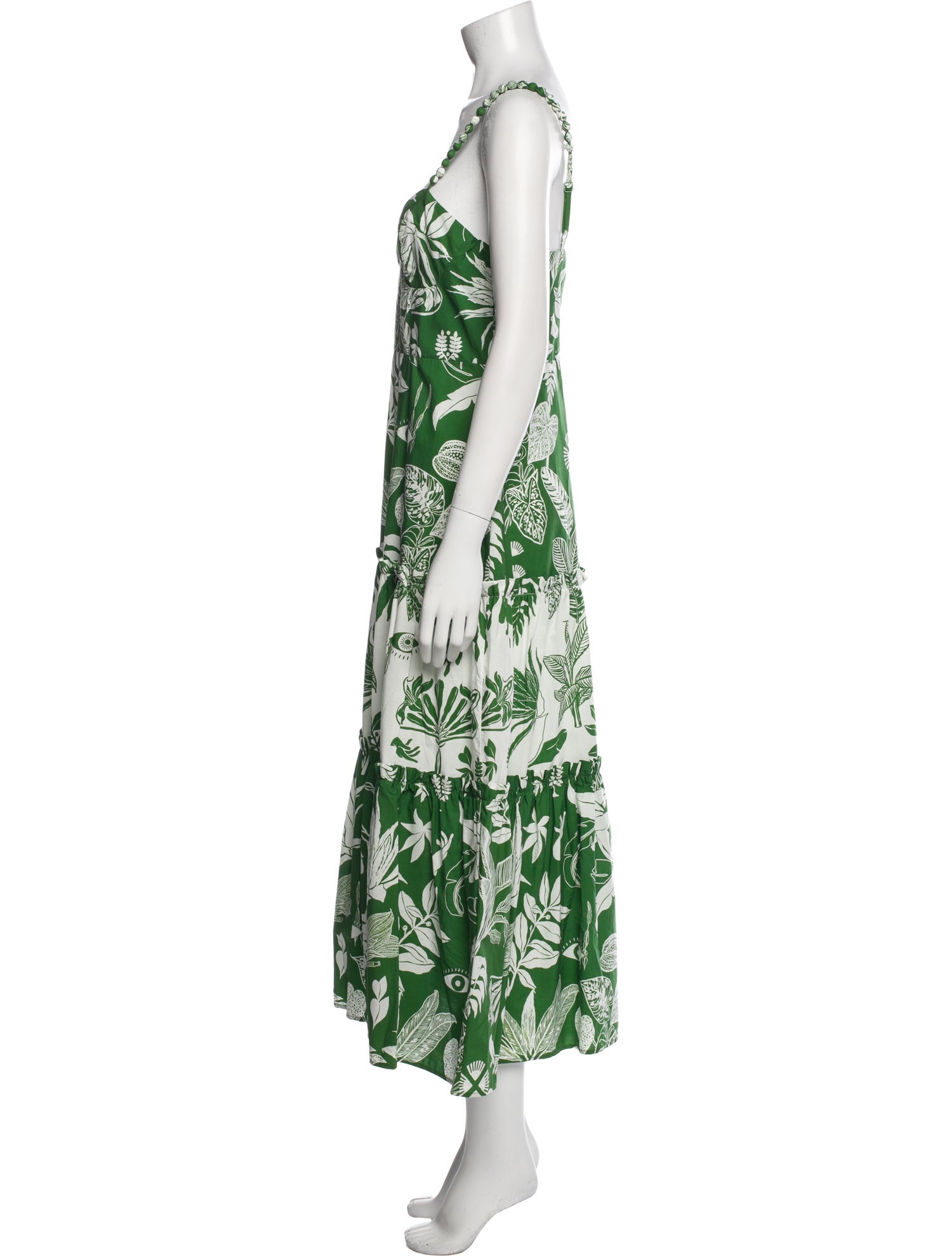 Farm Rio Floral Print Midi Length Dress