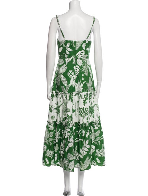 Farm Rio Floral Print Midi Length Dress