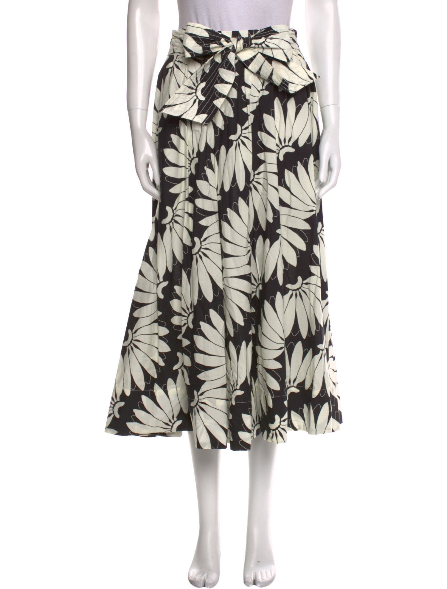 Farm Rio Floral Print Midi Length Skirt