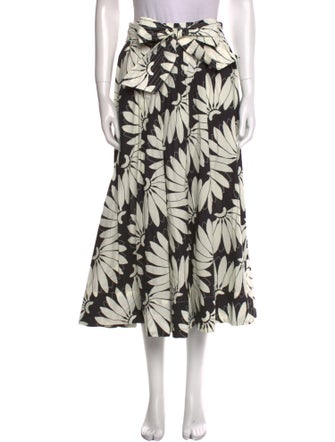 Farm Rio Floral Print Midi Length Skirt