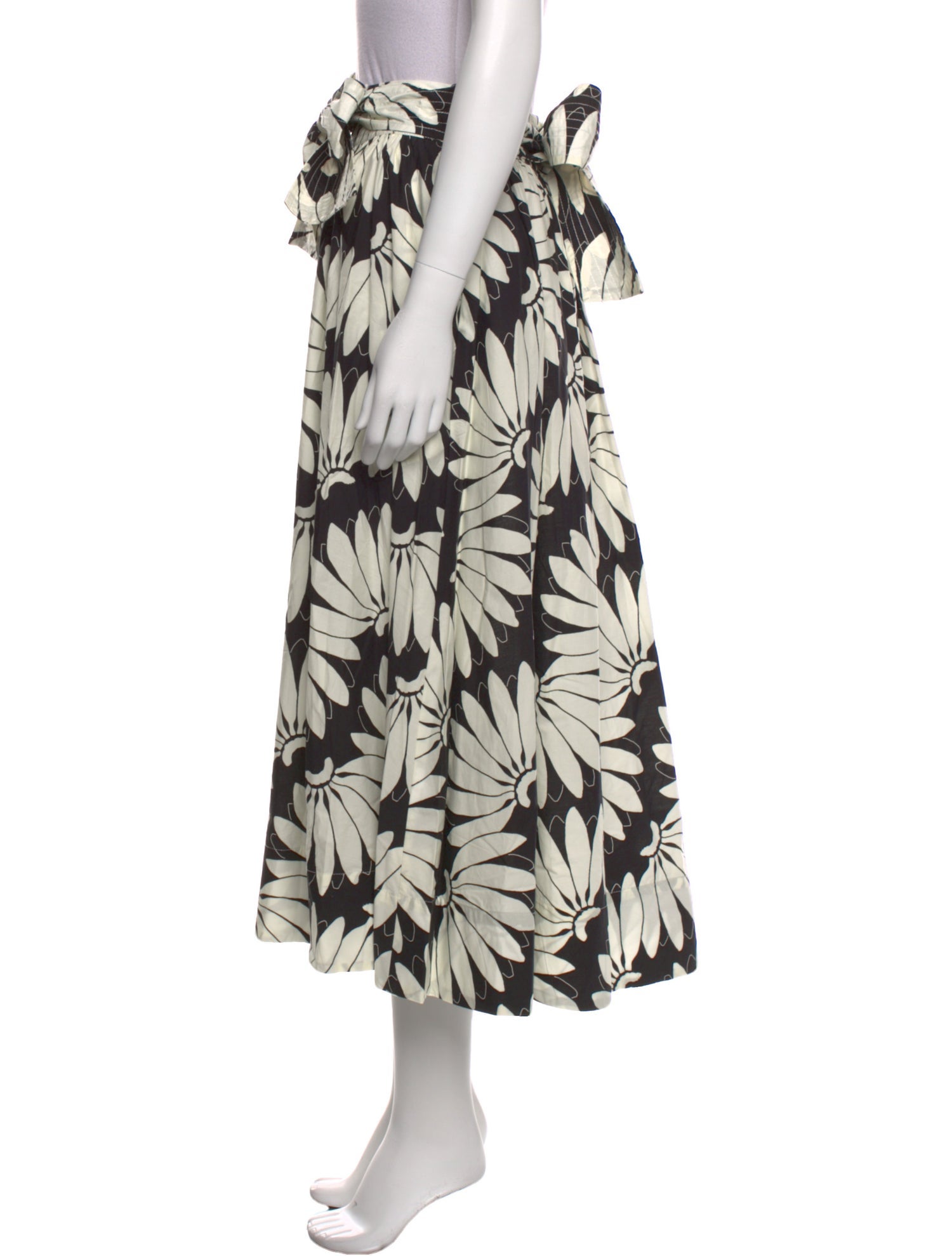 Farm Rio Floral Print Midi Length Skirt