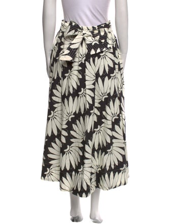 Farm Rio Floral Print Midi Length Skirt