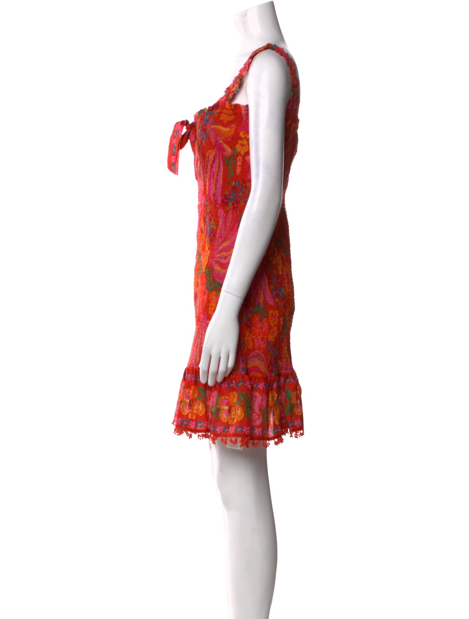 Farm Rio Floral Print Mini Dress