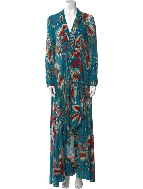 Farm Rio Printed Long Dress