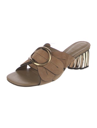 Farm Rio Leather Slides