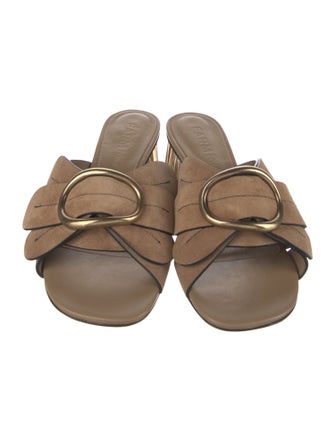 Farm Rio Leather Slides