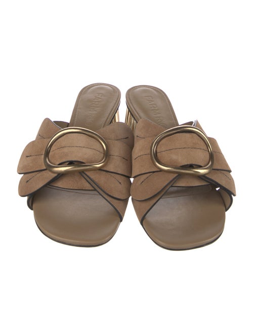 Farm Rio Leather Slides