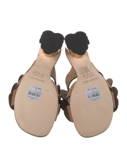 Farm Rio Leather Slides