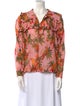 Farm Rio Floral Print V-Neck Blouse
