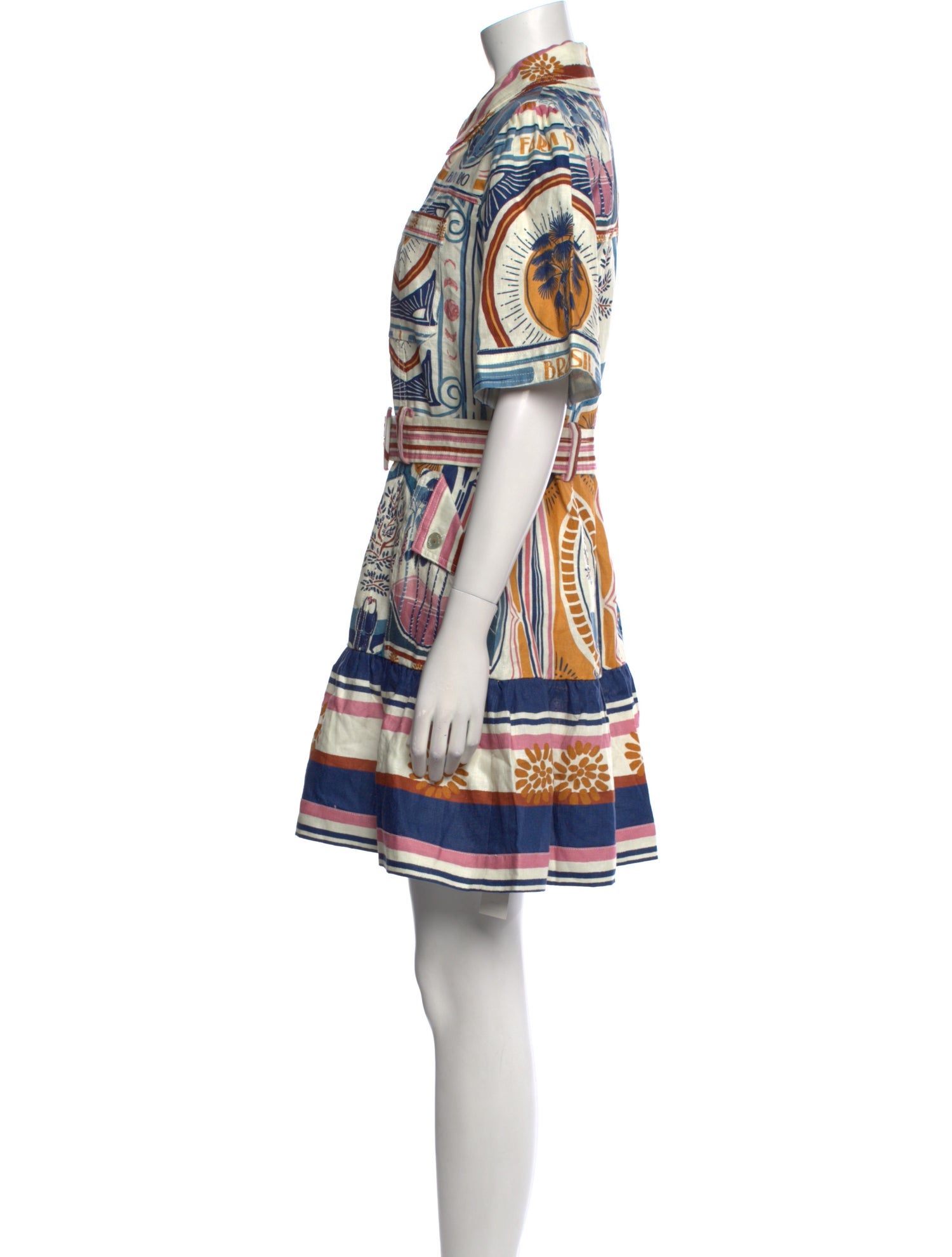 Farm Rio Linen Mini Dress