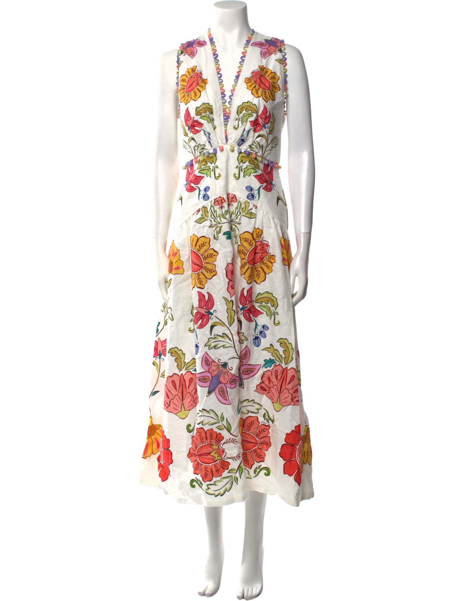 Farm Rio Linen Long Dress