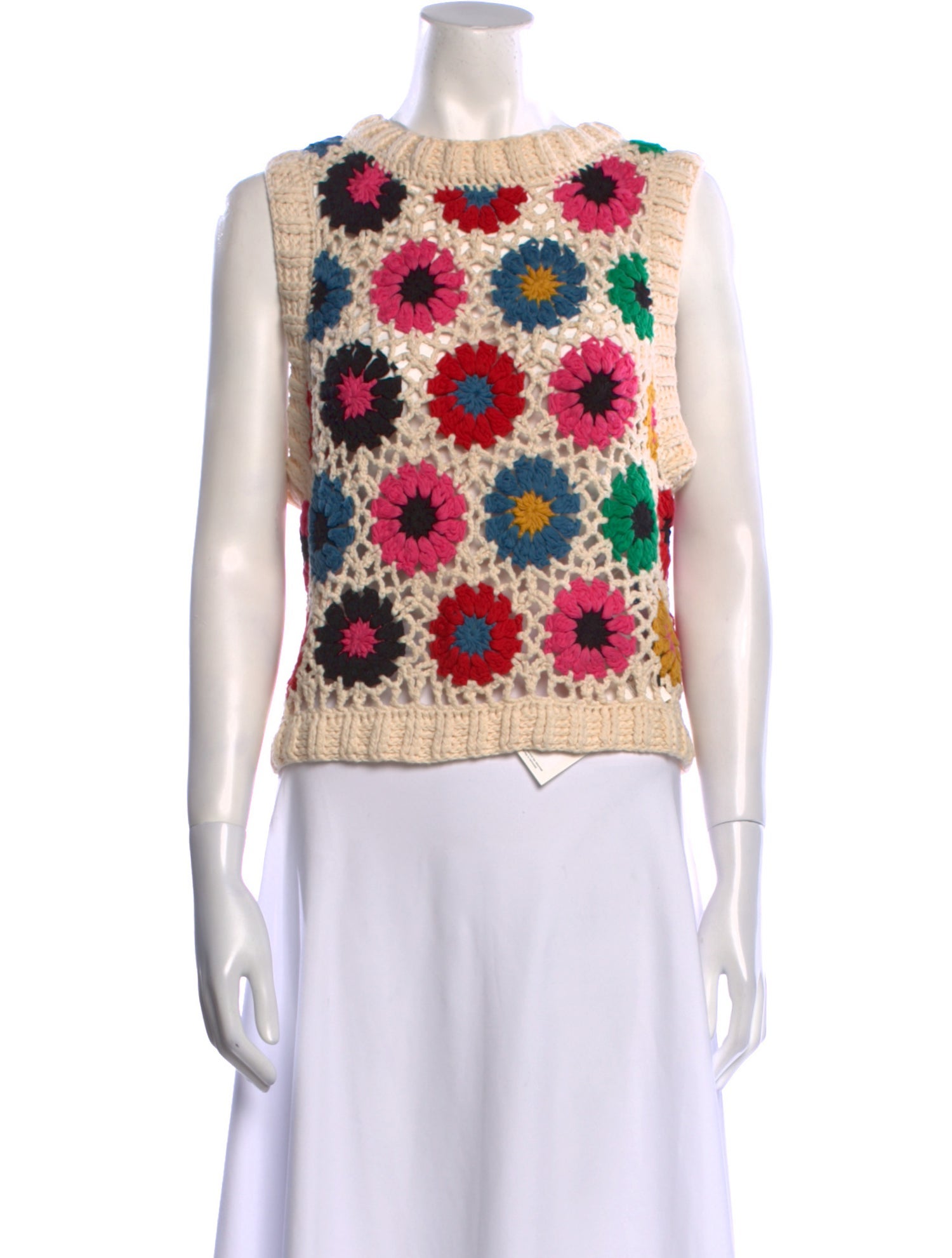 Farm Rio Printed Crew Neck Sweater