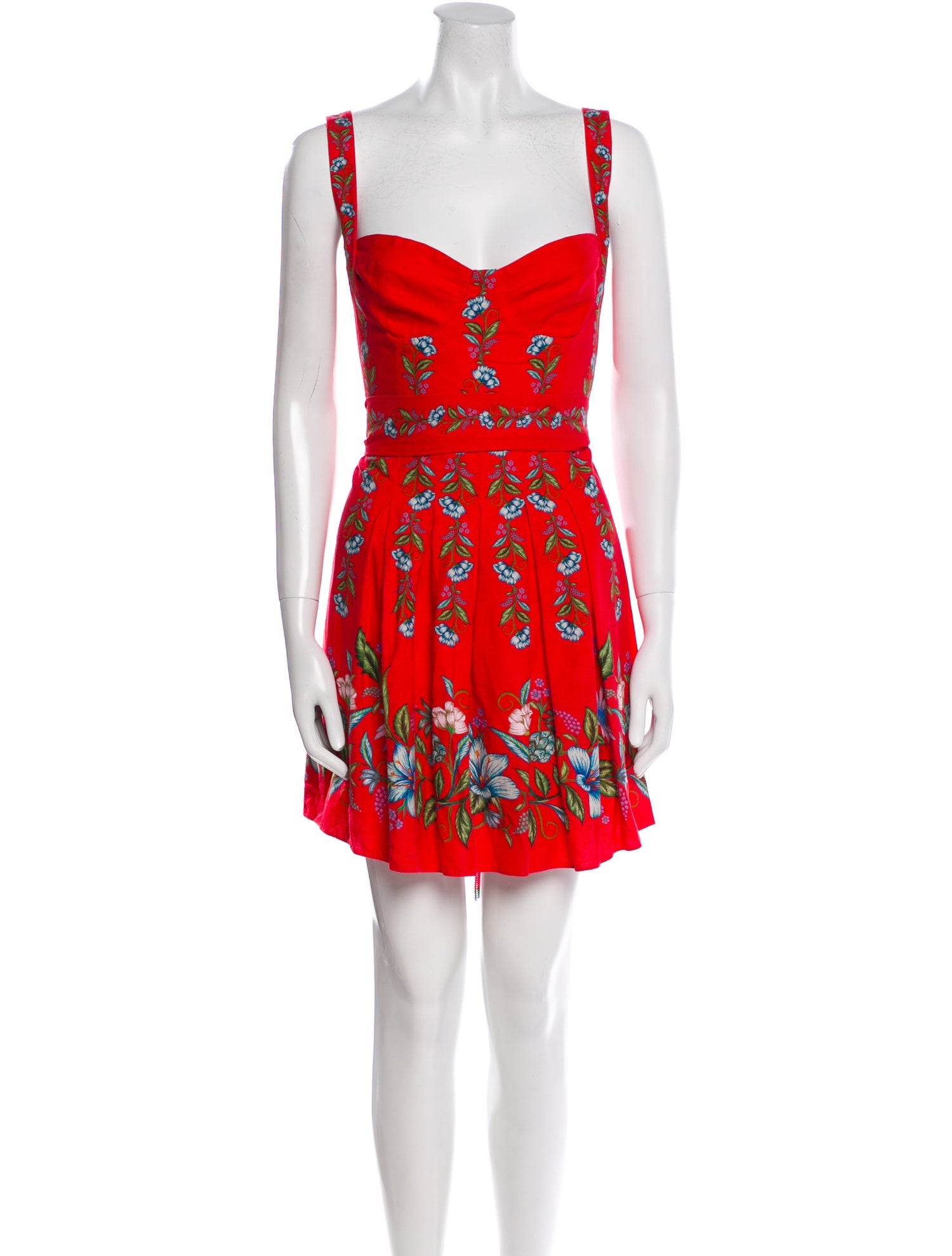 Farm Rio Floral Print Mini Dress