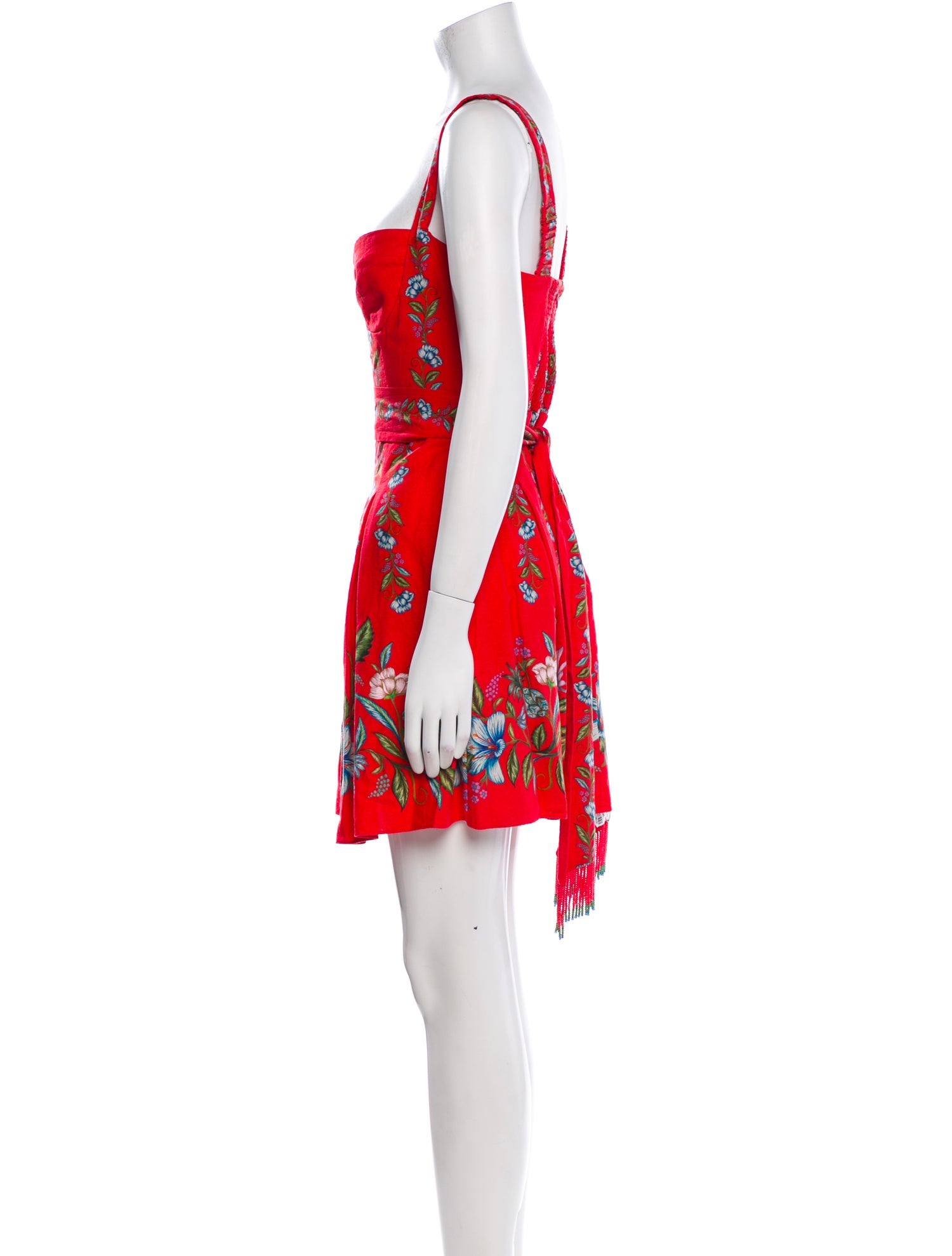 Farm Rio Floral Print Mini Dress