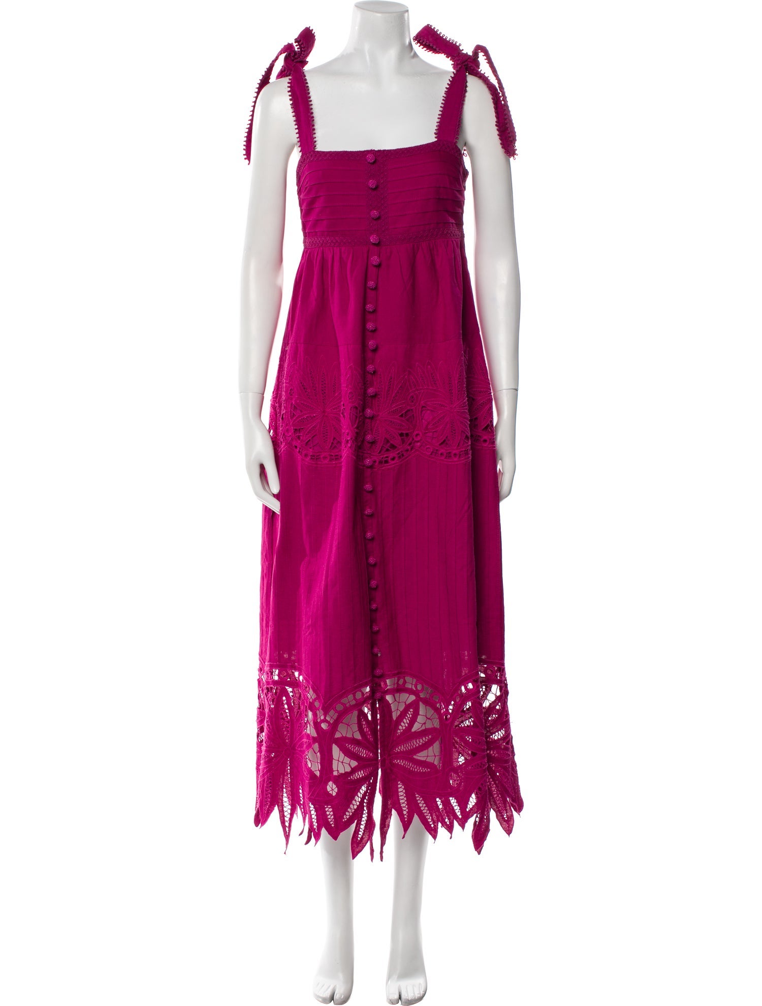 Farm Rio Square Neckline Long Dress