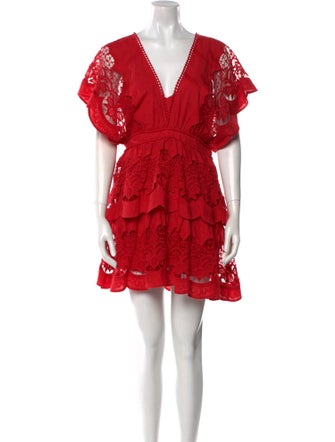 Farm Rio V-Neck Mini Dress