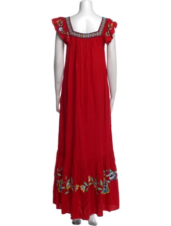 Farm Rio Floral Print Long Dress