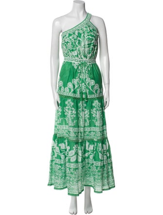 Farm Rio Floral Print Long Dress