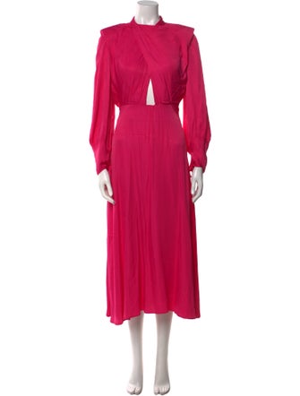 Farm Rio Mock Neck Long Dress