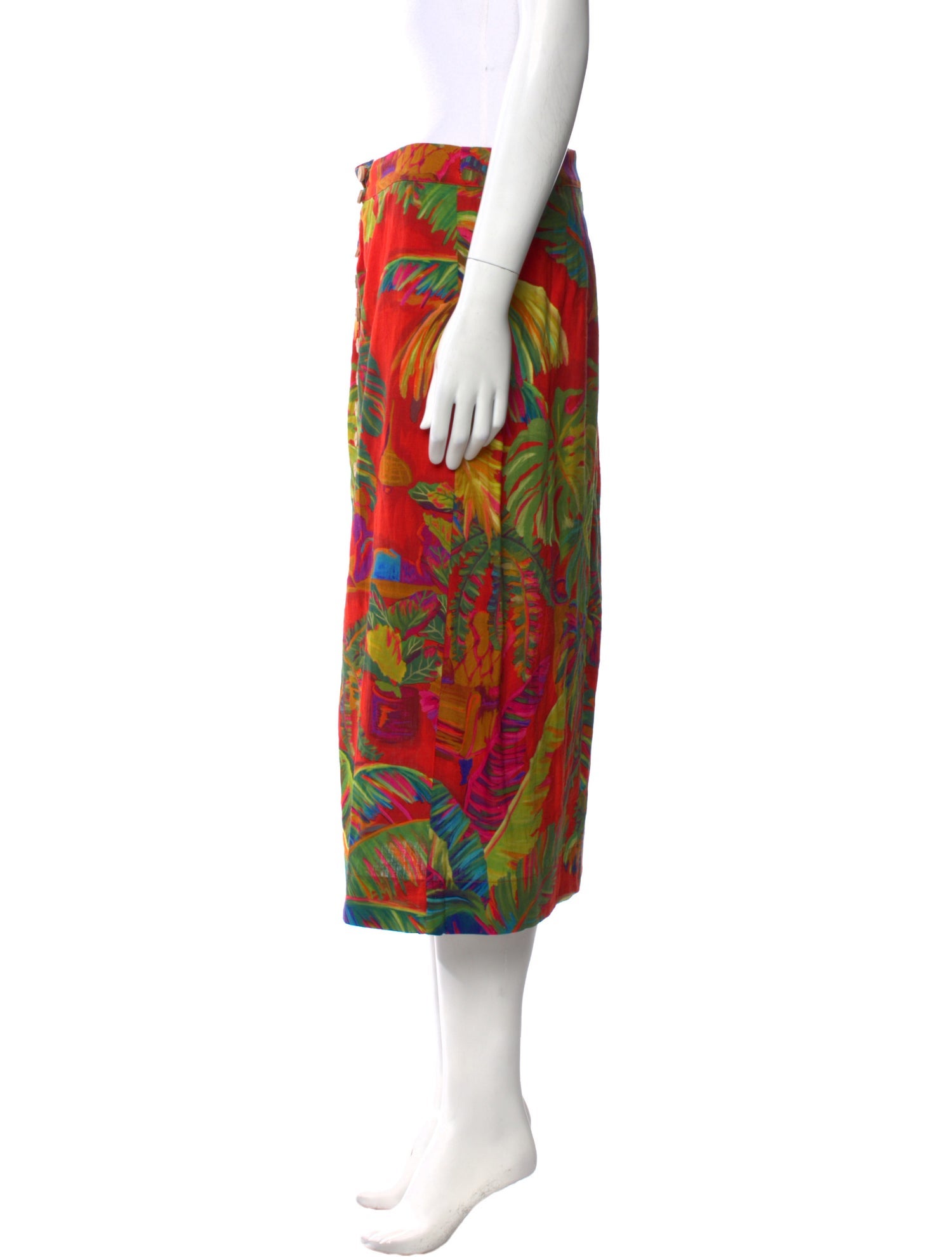 Farm Rio Linen Knee-Length Skirt