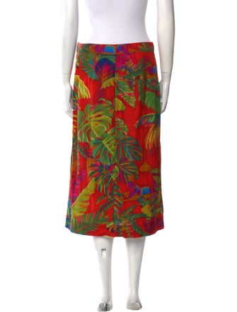 Farm Rio Linen Knee-Length Skirt