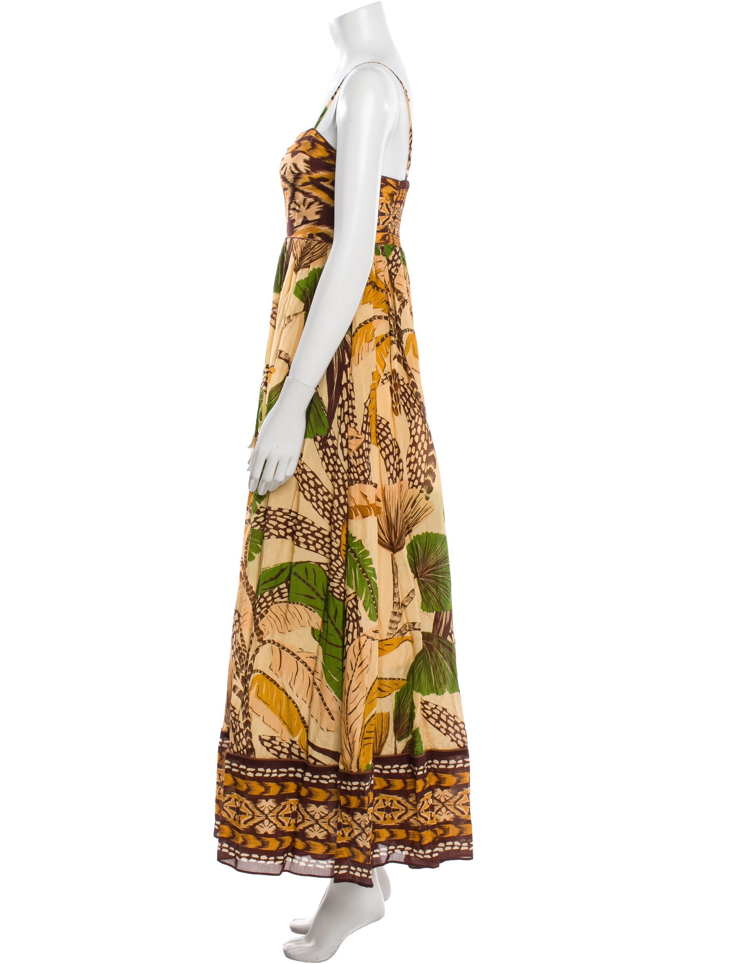 Farm Rio Floral Print Long Dress