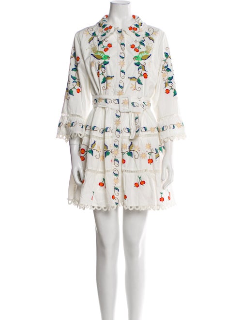 Farm Rio Floral Print Mini Dress