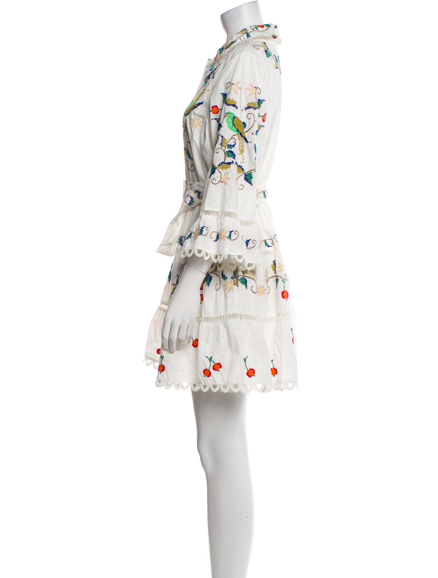 Farm Rio Floral Print Mini Dress