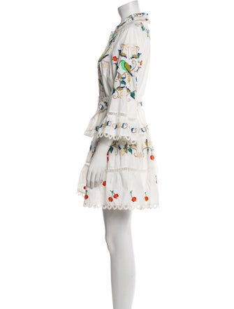 Farm Rio Floral Print Mini Dress