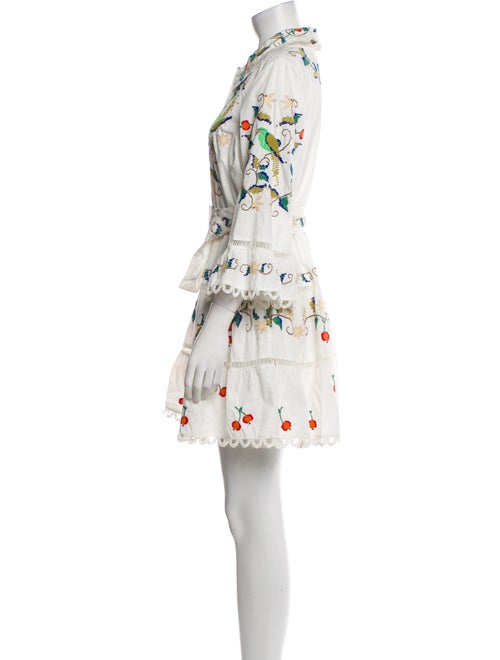 Farm Rio Floral Print Mini Dress