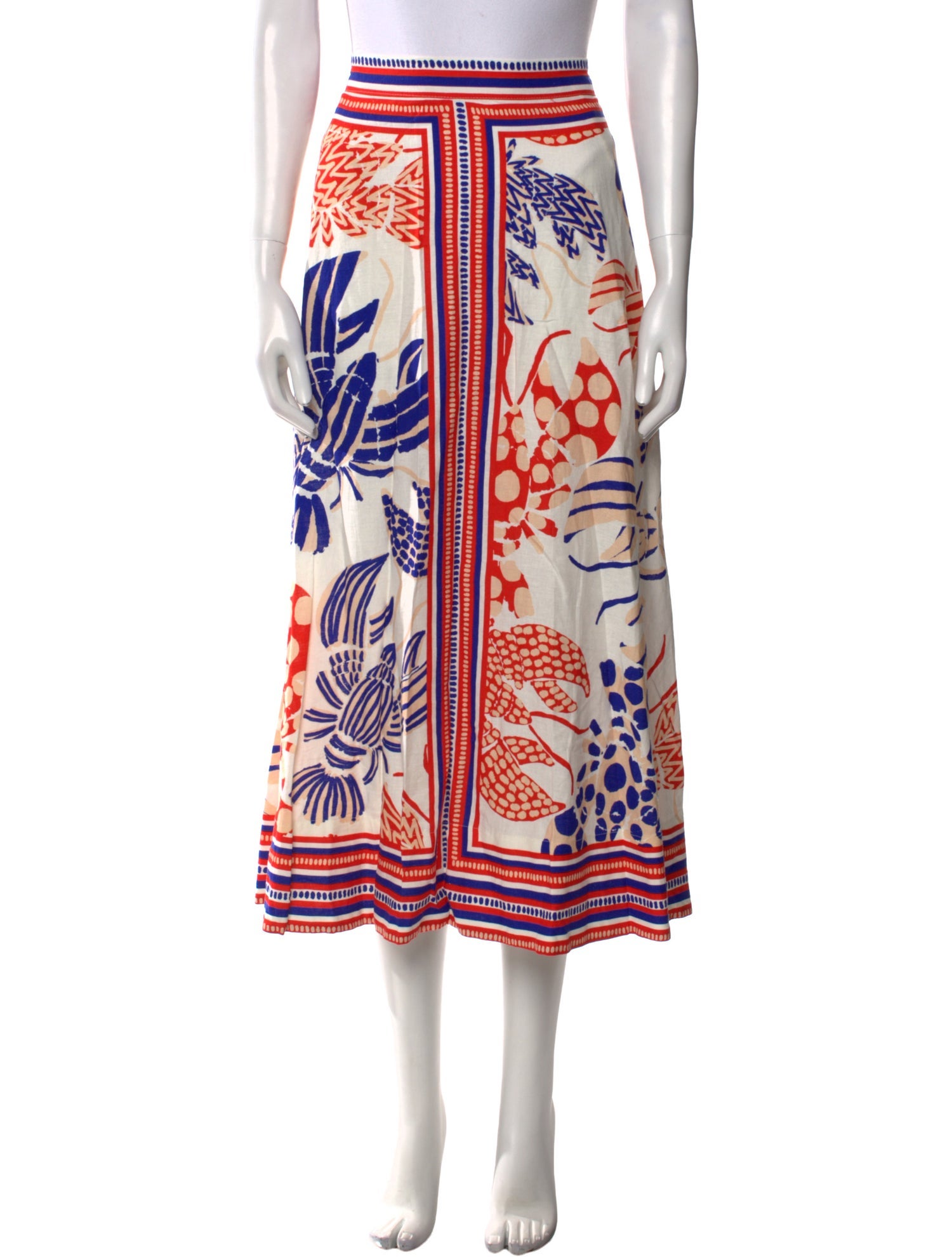 Farm Rio Printed Midi Length Skirt