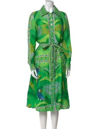 Farm Rio Printed Midi Length Dress