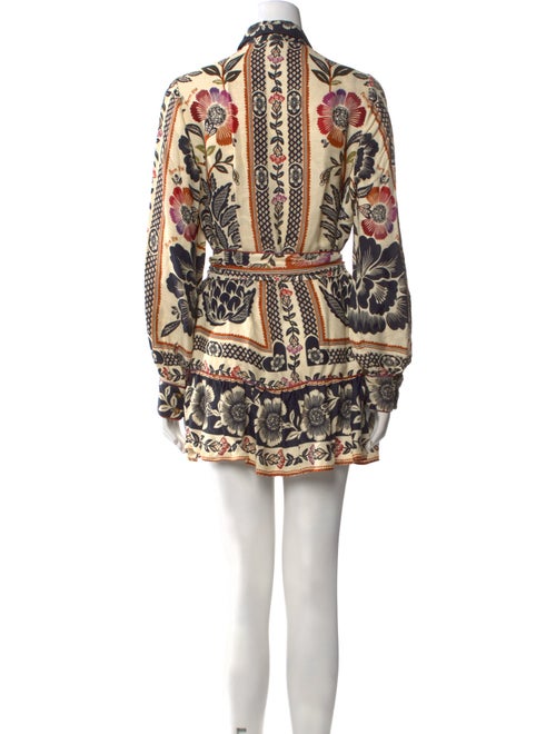 Farm Rio Floral Print Mini Dress