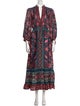 Farm Rio Paisley Print Long Dress
