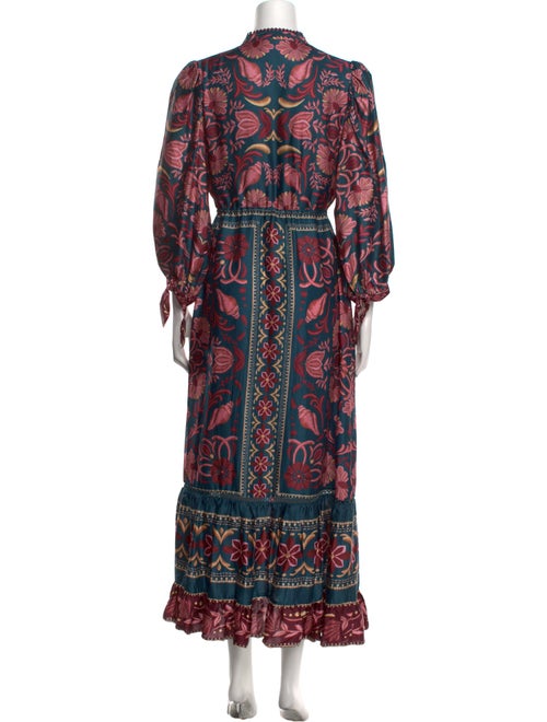 Farm Rio Paisley Print Long Dress
