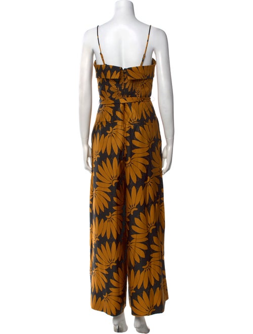 Farm Rio Printed Square Neckline Jumpsuit
