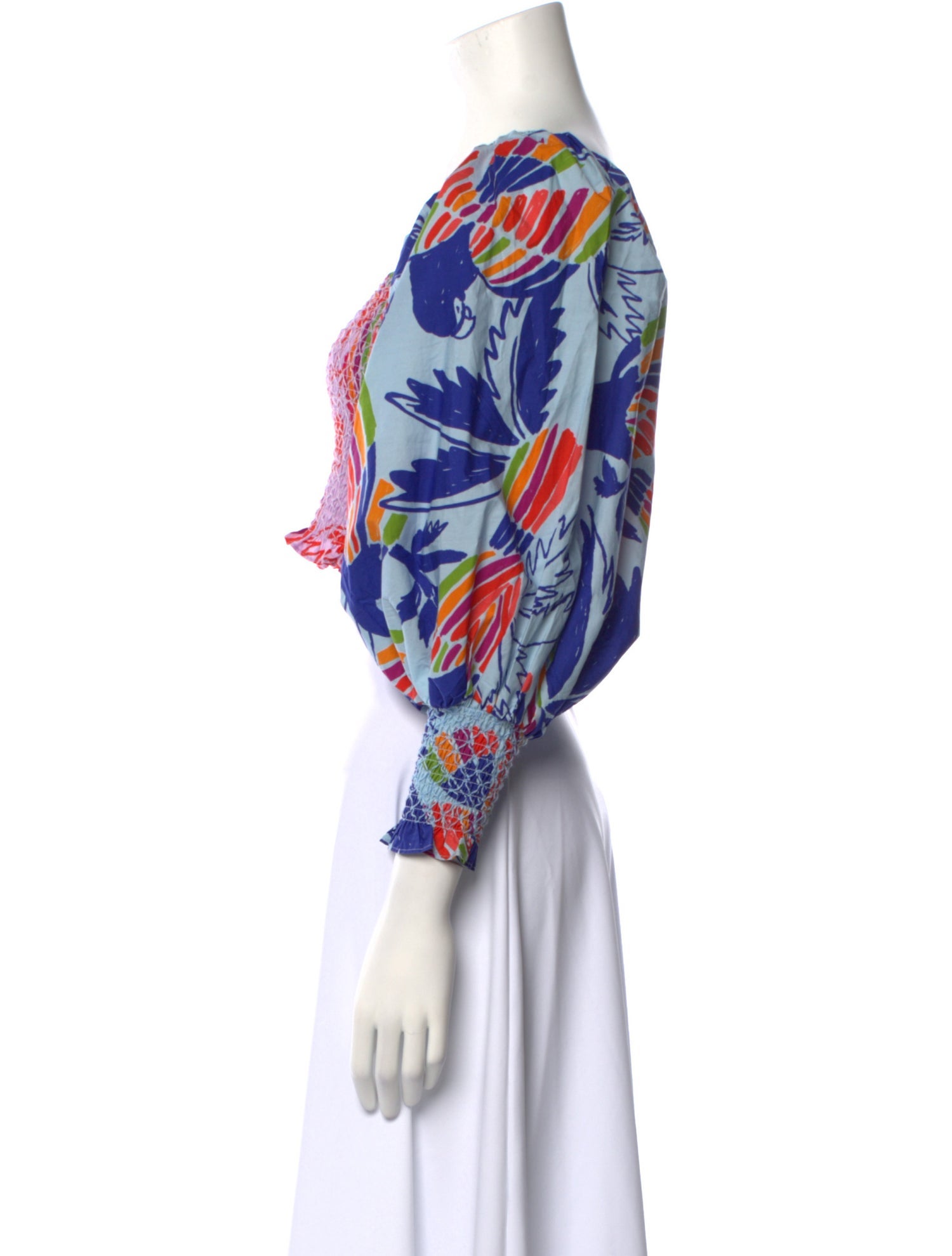 Farm Rio Paisley Print Square Neckline Crop Top w/ Tags