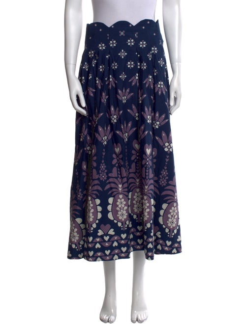 Farm Rio Printed Midi Length Skirt