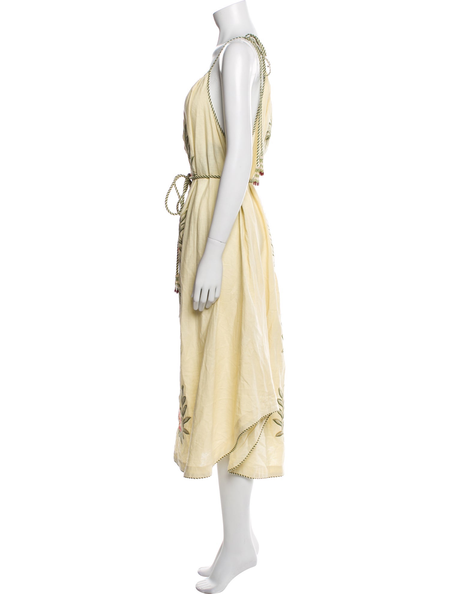 Farm Rio Linen Midi Length Dress w/ Tags