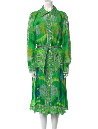 Farm Rio Printed Midi Length Dress