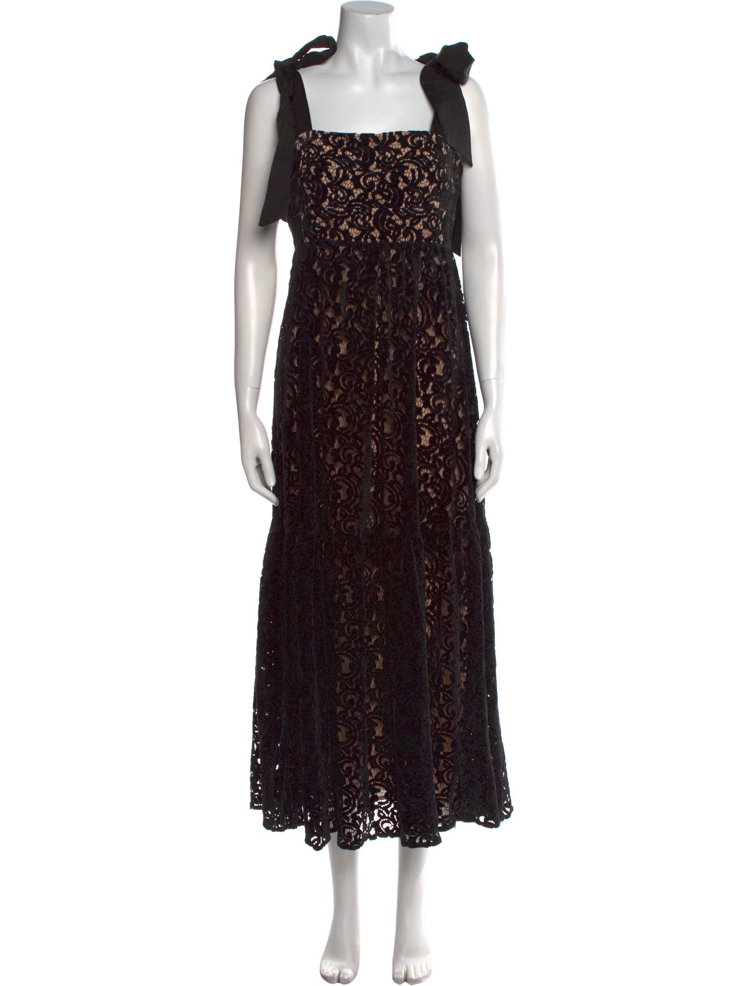 Farm Rio Lace Pattern Long Dress w/ Tags