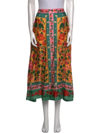 Farm Rio Printed Midi Length Skirt
