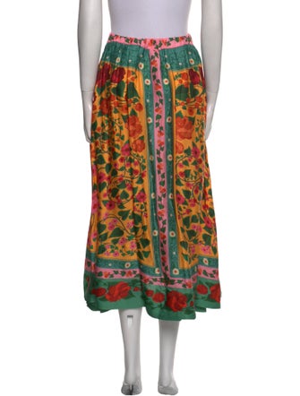 Farm Rio Printed Midi Length Skirt