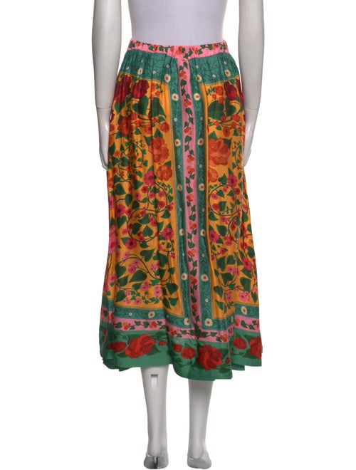 Farm Rio Printed Midi Length Skirt