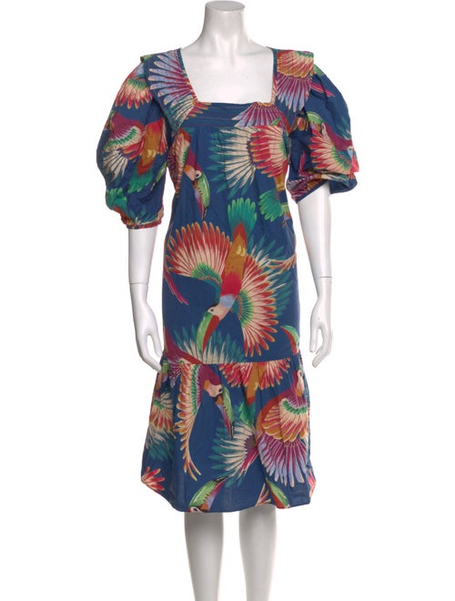 Farm Rio Printed Knee-Length Dress