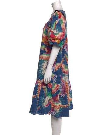 Farm Rio Printed Knee-Length Dress