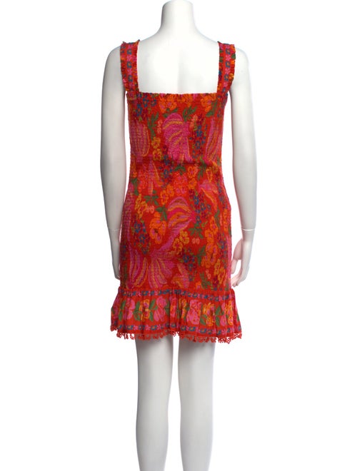 Farm Rio Floral Print Mini Dress